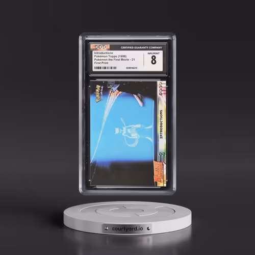 1999 Pokémon the First Movie #21 Introductions - First Print (Blue Topps Logo) (CGC 8 NM-MT)