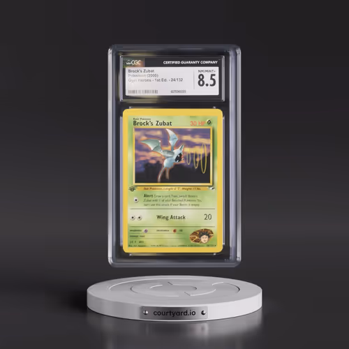2000 Gym Heroes #24/132 Brock's Zubat - 1st Edition 1st Edition (CGC 8.5 NM-MT+)