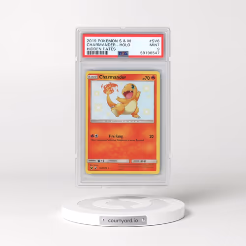 2019 Pokémon Sun & Moon Hidden Fates #SV6 Charmander - Holo (PSA 9 MINT)