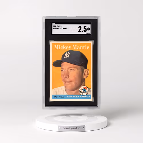 1958 Topps #150 Mickey Mantle (SGC 2.5 GOOD+)