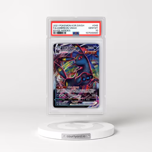 2021 Pokémon Sword & Shield Eevee Heroes #048 Umbreon Vmax - Full Art (PSA 10 GEM MINT)