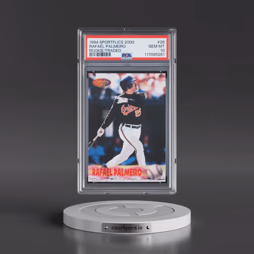 1994 Sportflics 2000 Rookie/Traded #26 Rafael Palmeiro (PSA 10 GEM MINT)