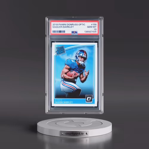2018 Panini Donruss Optic #156 Saquon Barkley (PSA 10 GEM MINT)