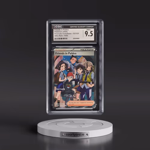 2025 Pokémon Pre EN-Prismatic Evolutions #137 Friends in Paldea - Ultra Rare (CGC 9.5 MINT+)
