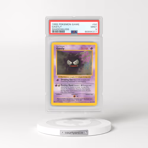 1999 Base Set #50 Gastly - Shadowless Shadowless (PSA 9 MINT)