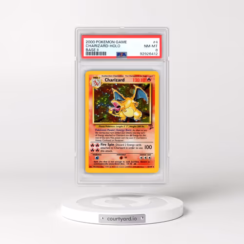 2000 Pokémon Game Base II #4 Charizard - Holo (PSA 8 NM-MT)