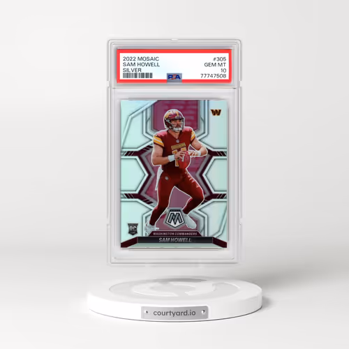 2022 Panini Mosaic #305 Sam Howell - Silver (PSA 10 GEM MINT)