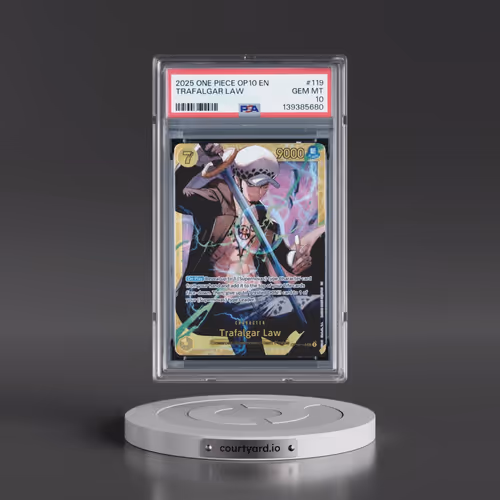 2025 One Piece OP10-Royal Blood #119 Trafalgar Law (PSA 10 GEM MINT)