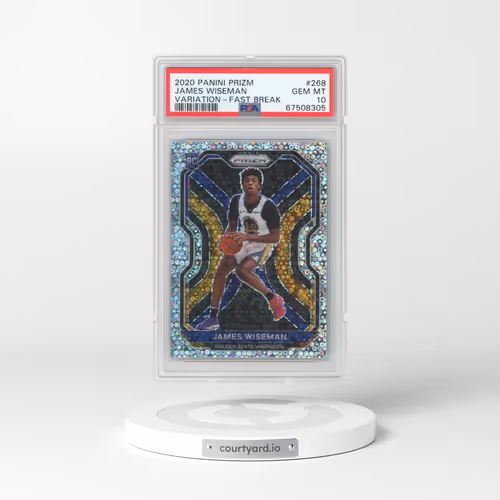 2020 Panini Prizm #268 James Wiseman - Variation-Fast Break (PSA 10 GEM MINT)