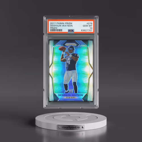 2017 Panini Prizm #279 Deshaun Watson - Prizm (PSA 10 GEM MINT)