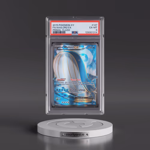 2015 Pokémon XY Primal Clash #147 Wailord EX - Holo Full Art (PSA 6 EX-MT)
