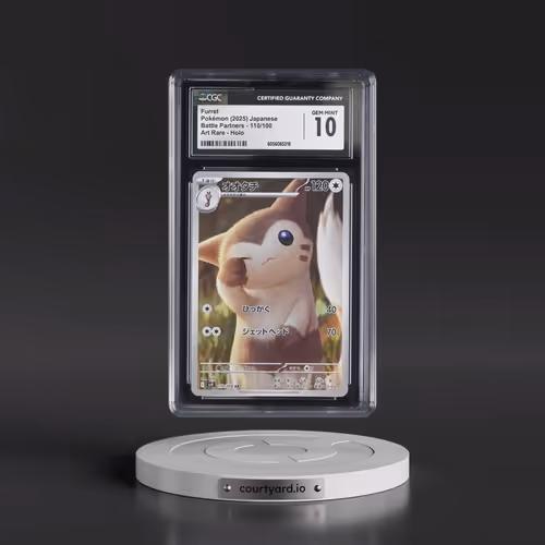 2025 Pokémon SV9-Battle Partners #110 Furret - Art Rare (CGC 10 GEM MINT)