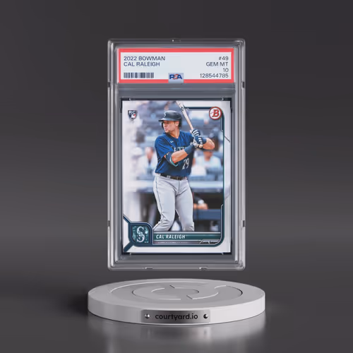 2022 Bowman #49 Cal Raleigh (PSA 10 GEM MINT)