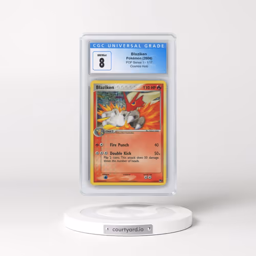 2004 POP Series 1 #1/17 Blaziken - EX Legend Maker 3-Pack Blister (Cosmos Holo) (CGC 8 NM-MT)