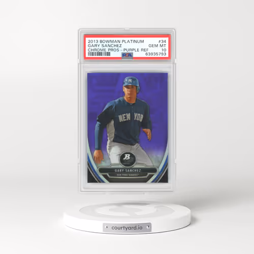 2013 Bowman Platinum Chrome Prospects #34 Gary Sanchez - Purple Refractor (PSA 10 GEM MINT)