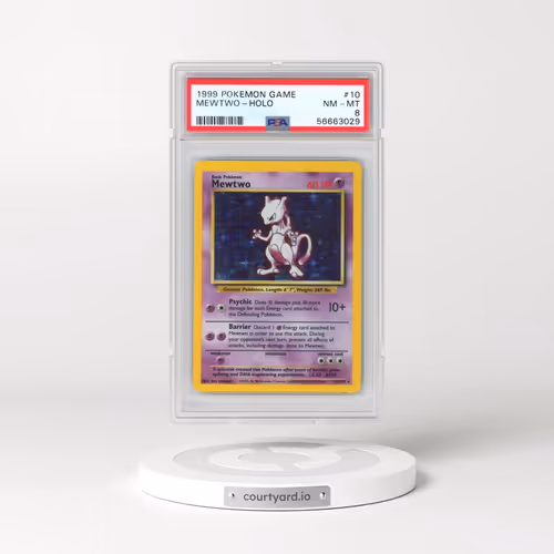 1999 Pokémon Game #10 Mewtwo - Holo (PSA 8 NM-MT)