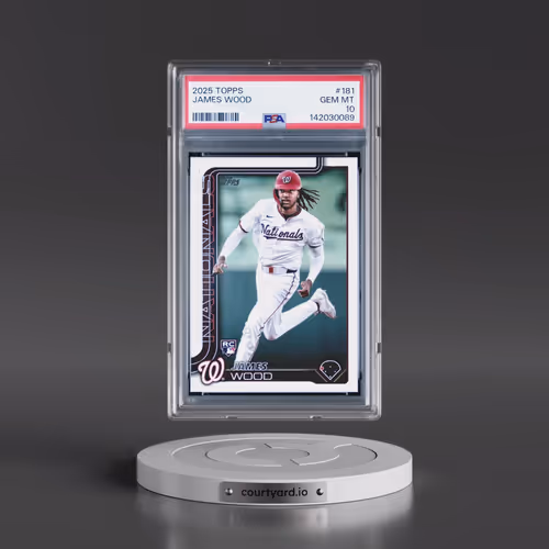 2025 Topps #181 James Wood (PSA 10 GEM MINT)