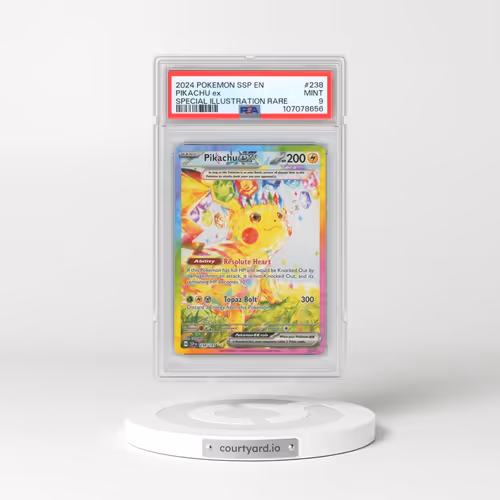 2024 Pokémon Ssp EN-Surging Sparks #238 Pikachu EX - Holo Special Illustration Rare (PSA 9 MINT)