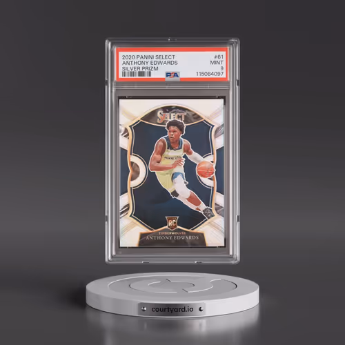2020 Panini Select #61 Anthony Edwards - Silver Prizm (PSA 9 MINT)