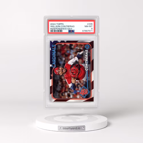 2024 Topps #296 Willson Contreras - Independence Day (PSA 8 NM-MT)