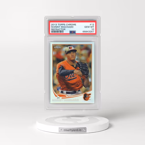 2013 Topps Chrome #12 Manny Machado - Refractor (PSA 10 GEM MINT)