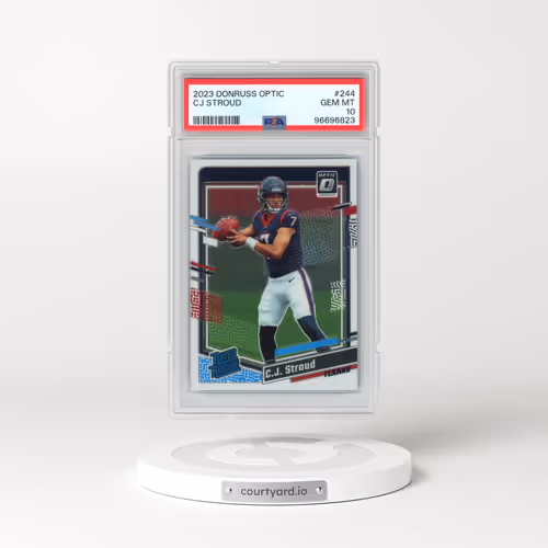 2023 Panini Donruss Optic #244 CJ Stroud (PSA 10 GEM MINT)