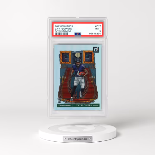 2023 Panini Donruss Downtown! #D17 Zay Flowers (PSA 9 MINT)