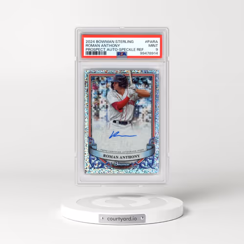 2024 Bowman Sterling Prospect Autographs #PARA Roman Anthony - Speckle Refractor (PSA 9 MINT)