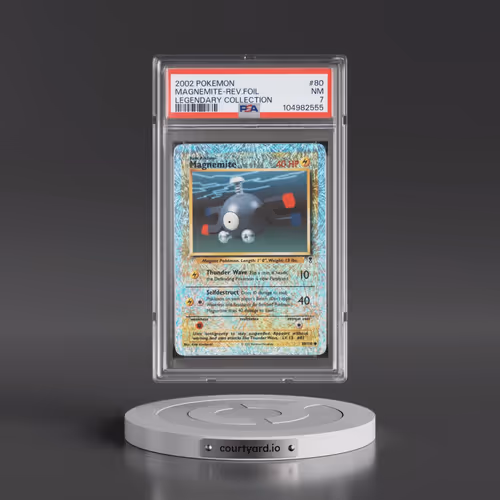 2002 Pokémon Legendary Collection #80 Magnemite - Reverse Foil (PSA 7 NM)