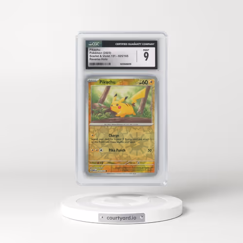 2023 Scarlet & Violet 151 - MEW EN #025/165 Pikachu - Reverse Holo (CGC 9 MINT)