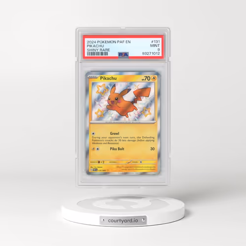 2024 Pokémon Paf EN-Paldean Fates #131 Pikachu - Shiny Rare (PSA 9 MINT)