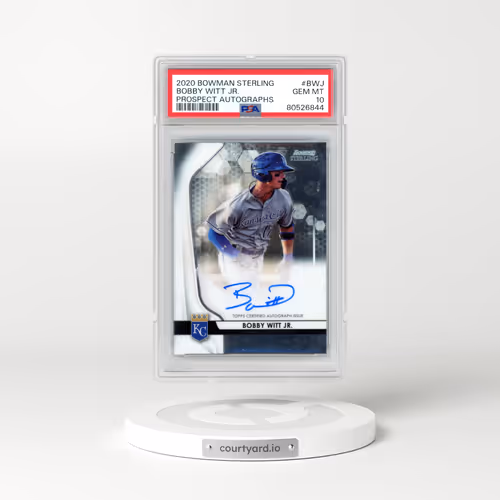 2020 Bowman Sterling Prospect Autographs #BWJ Bobby Witt Jr. (PSA 10 GEM MINT)