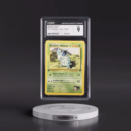2000 Gym Challenge #75/132 Giovanni's Nidoran â?? - 1st Edition 1st Edition (CGC 9 MINT)
