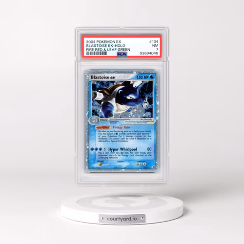 2004 Pokémon EX Fire Red & Leaf Green #104 Blastoise EX - Holo Holo (PSA 7 NM)
