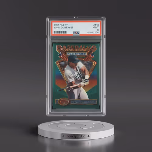 1993 Finest #116 Juan Gonzalez (PSA 9 MINT)