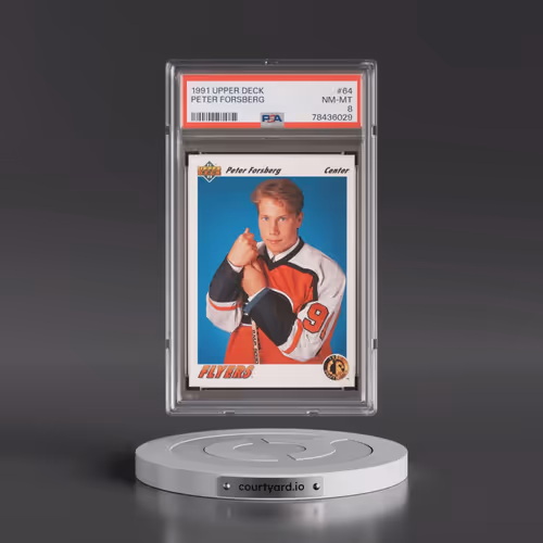 1991 Upper Deck #64 Peter Forsberg (PSA 8 NM-MT)