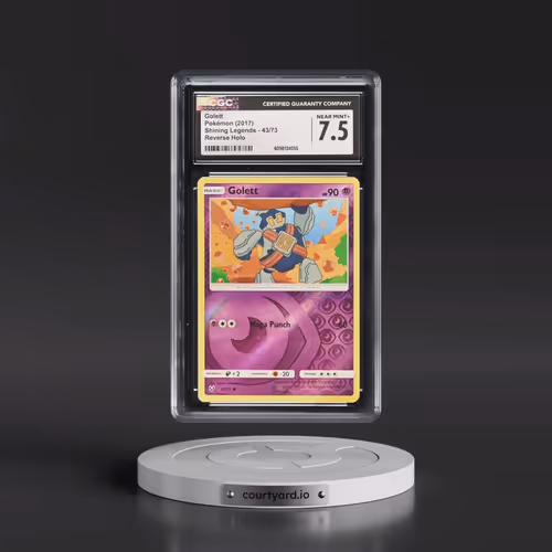 2017 Shining Legends #43/73 Golett - Reverse Holo (CGC 7.5 NM+)