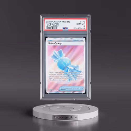 2025 Pokémon Meg EN-Mega Evolution #175 Rare Candy - Ultra Rare (PSA 10 GEM MINT)
