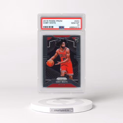 2019 Panini Prizm #253 Coby White (PSA 10 GEM MINT)