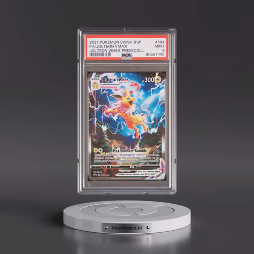 2021 Pokémon Swsh Black Star Promo #184 Jolteon Vmax - Full Art Jolteon Vmax Premium Collection (PSA