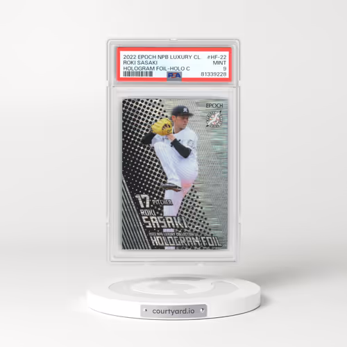 2022 Epoch Npb Luxury Collection Hologram Foil #HF-22 Roki Sasaki - Holo C (PSA 9 MINT)