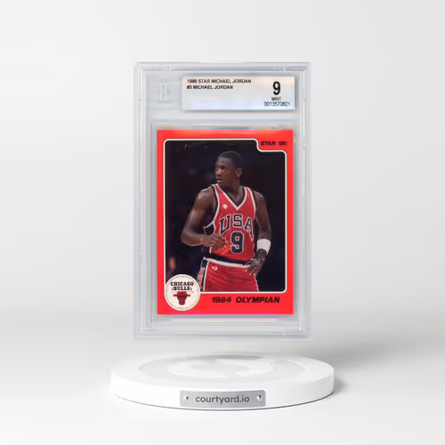 1986 Star Michael Jordan #3 Michael Jordan/1984 Olympian (BGS 9 MINT)