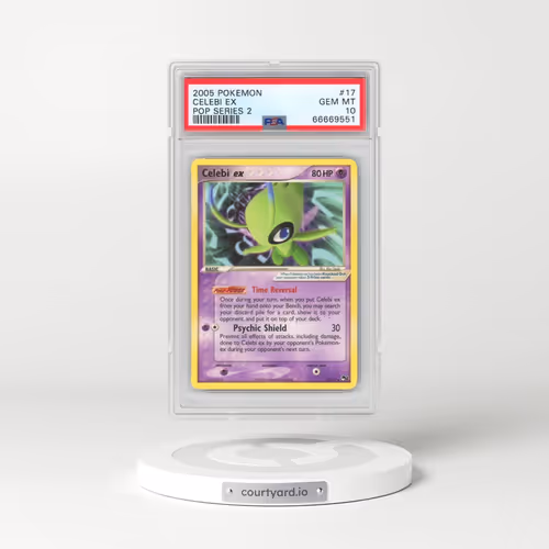 2005 Pokémon Pop Series 2 #17 Celebi EX - Holo (PSA 10 GEM MINT)