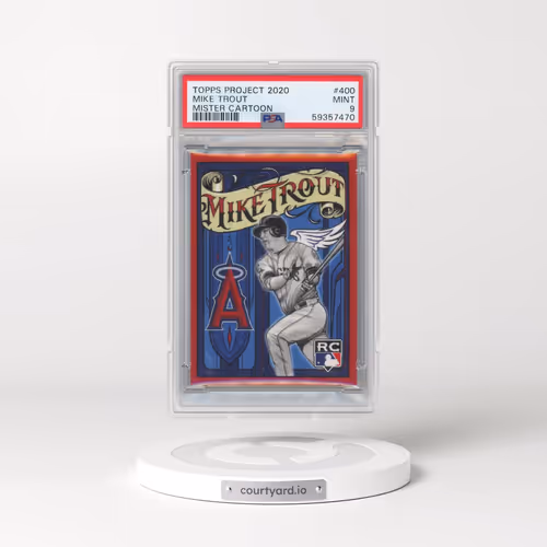 2020 Topps Project 2020 #400 Mike Trout/Mister Cartoon (PSA 9 MINT)