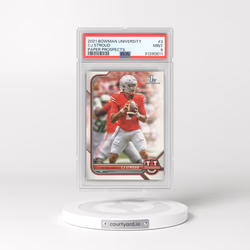 2021 Bowman University Paper Prospects #3 CJ Stroud (PSA 9 MINT)