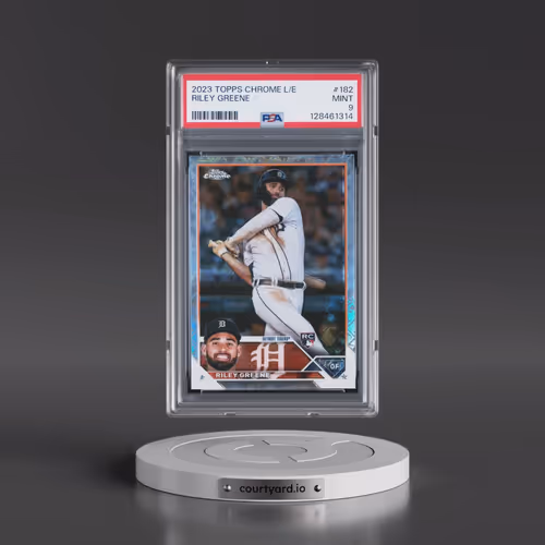 2023 Topps Chrome Logofractor Edition #182 Riley Greene (PSA 9 MINT)