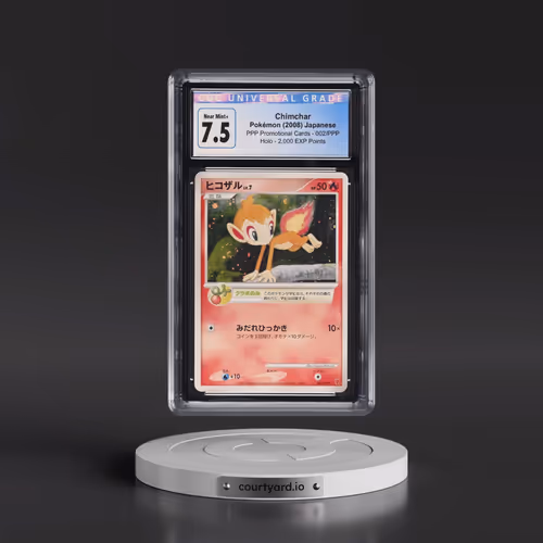 2007 Pokémon Promo #002 Chimchar - Holo Fan Club 2,000 Exp Pts. (CGC 7.5 NM+)
