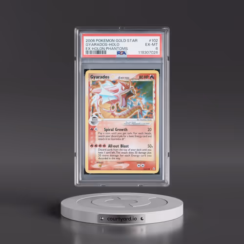 2006 Pokémon EX Holon Phantoms #102 Gyarados - Holo Gold Star (PSA 6 EX-MT)
