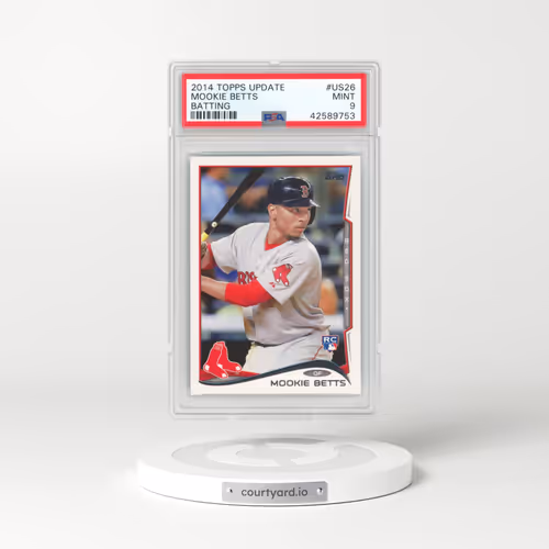 2014 Topps Update #US26 Mookie Betts - Batting (PSA 9 MINT)