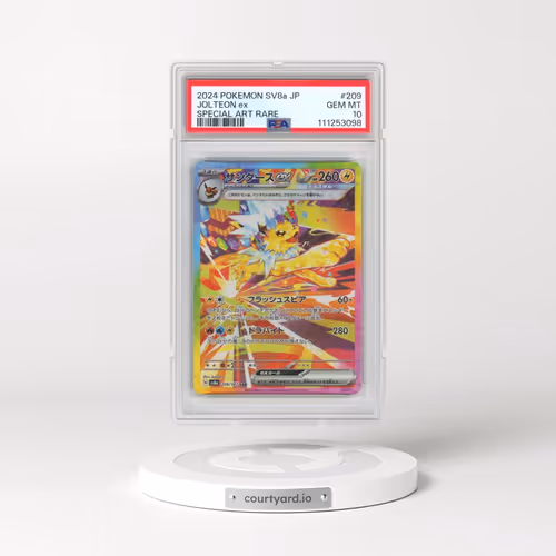 2024 Pokémon Sv8a-Terastal Fest EX #209 Jolteon EX - Holo Special Art Rare (PSA 10 GEM MINT)